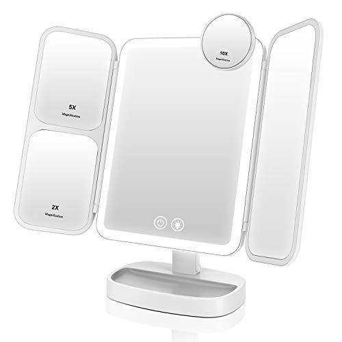 Easehold Vanity Makeup Mirror 66 LEDs Lights Rechargeable 3 Colour Modes - We Love Our Beds