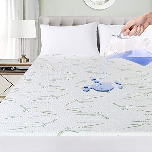 Utopia Bedding Premium Bamboo Mattress Protector 100% Waterproof - We Love Our Beds