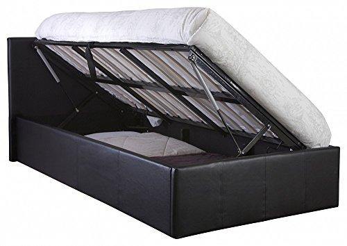 Right Deals UK Side Lift Ottoman Storage Bed in Black - We Love Our Beds