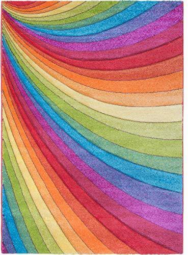 SrS Rugs® Candy Collection, Multicoloured Rainbow Rug - We Love Our Beds