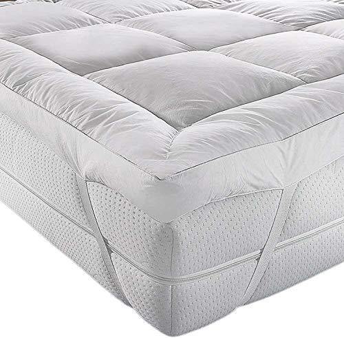 GM Textiles Micro Fibre Mattress Topper 5cm Thick, Box Stitched and Anti Allergenic - We Love Our Beds