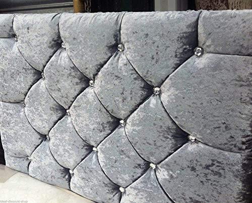 Elegant Beds Market Style Headboard in Crushed Velvet With Diamonds - We Love Our Beds