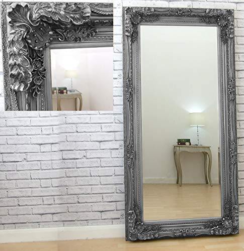 Barcelona Trading Carved Louis Leaner Mirror Colour Silver - We Love Our Beds