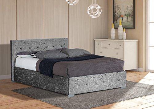 Comfy Living 4ft6 Double Crushed Velvet Storage Ottoman Bed Frame - We Love Our Beds