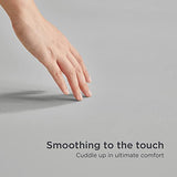 Bedsure King Size Fitted Sheets - Bed Sheets Extra Deep Pocket 16 inch (40 cm) made of Soft Brushed Microfiber for Kingsize Bed, Grey, 150x200cm Bedsure