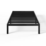 Zinus Elias Single Bed frame - Bed 90 x 190 cm - 36cm Height - Metal Bed frame with underbed storage and steel slat support - Black ZINUS