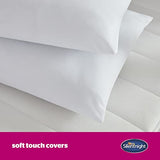 Silentnight Ultrabounce Pillows 2 Pack – Soft Medium Support Comfortable Bouncy Pillows for Stomach, Back and Side Sleepers – Machine Washable and Hypoallergenic Bed Pillows – Pack of 2 Silentnight