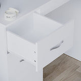 Vida Designs 3 Drawer Dressing Table Makeup Desk Riano Bedroom Furniture (White) Vida Designs