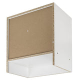 URBNLIVING 1 Drawer Compact Wooden Bedroom Bedside Cabinet Furniture Nightstand Side Table (White) URBNLIVING