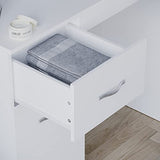 Vida Designs 3 Drawer Dressing Table Makeup Desk Riano Bedroom Furniture (White) Vida Designs
