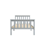 Panana Single Bed Solid Wood Bed Frame 3ft White Wooden For Adults, Kids, Teenagers (Grey) Panana