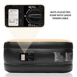 Benross Avenli Twin Size Inflatable Airbed with Built In Electric Pump | Quick & Easy Inflation | Storage Bag Included | Flocked Surface| Camping or Home| 1.96L x 0.97W x 0.47H metres | 88080 Benross