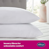 Silentnight Ultrabounce Pillows 2 Pack – Soft Medium Support Comfortable Bouncy Pillows for Stomach, Back and Side Sleepers – Machine Washable and Hypoallergenic Bed Pillows – Pack of 2 Silentnight