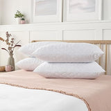 Slumberdown Hotel Quality Pillows 4 Pack - Bouncy Firm Support Side Sleeper Pillow for Neck, Back & Shoulder Pain Relief - Comfy, Soft Touch Quilted Cover, Hypoallergenic, Made in the UK (48 x 74cm) Slumberdown