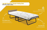 Jay-Be Supreme Folding Bed with Micro e-Pocket Sprung Mattress and Automatic Folding Legs, Compact, Single, Black JAY-BE
