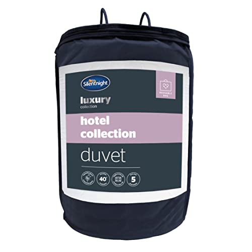 Silentnight Hotel Collection King Size Duvet – All Year Round 10.5 Tog Luxurious Hotel Quality Duvet Quilt – Hypoallergenic and Machine Washable – King Size Bed, White Silentnight