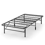 Zinus SmartBase Single Bed frame - Bed 90x190 cm - 35 cm Height with Underbed storage - Metal Platform Bed frame great for a guest bed - Black ZINUS