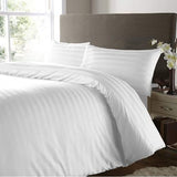HIGH LIVING Bedding Double Duvet cover set with Pillow cases - Soft Microfibre Polyester Quilt Cover Set (Double White) HIGH LIVING