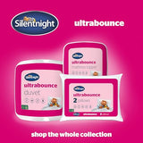 Silentnight Ultrabounce Pillows 2 Pack – Soft Medium Support Comfortable Bouncy Pillows for Stomach, Back and Side Sleepers – Machine Washable and Hypoallergenic Bed Pillows – Pack of 2 Silentnight
