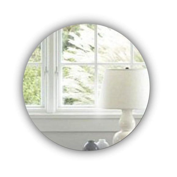 Round Wall Mounted Acrylic Mirror: Frameless, Easy to Stick, Strong, Lightweight Mirrors-Interiors