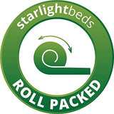 Starlight Beds Single Memory Foam Mattress with springs. 7 Inch Deep Budget Mattress. Soft Mattress. White, 3ft x 6ft3 (90cm x 190cm x 19cm) (1102) Starlight Beds