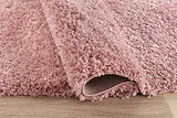 Serdim Rugs Living Room Shaggy Area Rugs, Polypropylene, Baby Pink, 120x170cm(4'x5'6) Serdim Rugs
