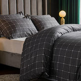 LAZZARO Printed Double Duvet Cover Sets 3 pcs with Zipper Closure + 2 Pillowcases - Ultra Soft Hypoallergenic Microfiber Quilt Cover Bedding Sets 200 x 200 cm lazzaro home feel the difference