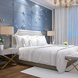 HIGH LIVING Bedding Double Duvet cover set with Pillow cases - Soft Microfibre Polyester Quilt Cover Set (Double White) HIGH LIVING