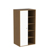 Junior Vida Neptune 1 Door Wardrobe Bedroom Clothes Rail Storage Children's Kids Furniture (White & Oak) Junior Vida