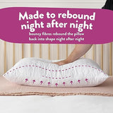 Slumberdown Hotel Quality Pillows 4 Pack - Bouncy Firm Support Side Sleeper Pillow for Neck, Back & Shoulder Pain Relief - Comfy, Soft Touch Quilted Cover, Hypoallergenic, Made in the UK (48 x 74cm) Slumberdown