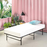 Zinus SmartBase Single Bed frame - Bed 90x190 cm - 35 cm Height with Underbed storage - Metal Platform Bed frame great for a guest bed - Black ZINUS