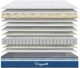Vesgantti Single Mattress, 10 Inch Hybrid Mattress Single Size with Breathable Memory Foam and Individual Pocket Spring-Medium Firm, 3FT Mattress, 90x190x25cm Vesgantti
