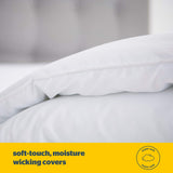 Silentnight Cooler Summer Double Duvet 4.5 Tog – Lightweight Hypoallergenic and Machine Washable Summer Duvet Quilt – Double, White Silentnight