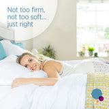 Summerby Sleep King Size Three Zone Memory Foam and Coil Spring Hybrid Mattress , Size 150 x 200cm , White Summerby