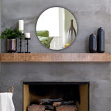 Round Wall Mounted Acrylic Mirror: Frameless, Easy to Stick, Strong, Lightweight Mirrors-Interiors