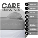 Microfiber Fitted Sheet Double - Plain Dyed Bedding Sheet - Grey Bottom Bed Sheet Super Dreamer