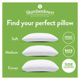 Slumberdown Anti Allergy Super Support Pillows 2 Pack - Firm Support Side Sleeper Pillows for Neck and Shoulder Pain Relief - Supportive, Hypoallergenic, UK Standard Size (48cm x 74cm) Slumberdown