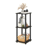 Furinno Simplistic 2-Pack End Table, Side Table, Nightstand, Espresso/Black, 39.6 x 39.6 cm (2-Pack) Furinno