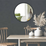 Round Wall Mounted Acrylic Mirror: Frameless, Easy to Stick, Strong, Lightweight Mirrors-Interiors