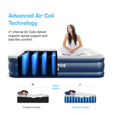 Active Era Premium Single Air Bed Inflatable Mattress with a Built-in Electric Pump and Pillow Active Era