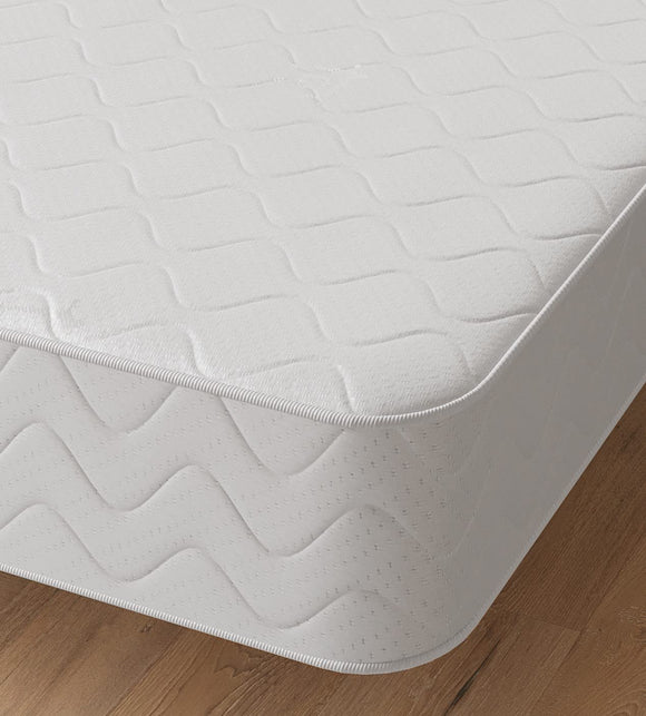 Starlight Beds Single Memory Foam Mattress with springs. 7 Inch Deep Budget Mattress. Soft Mattress. White, 3ft x 6ft3 (90cm x 190cm x 19cm) (1102) Starlight Beds