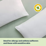 Silentnight Anti-Allergy Pillows 2 Pack – Soft Medium Support Anti Bacterial, Bed Hotel Pillows for Back, Stomach and Side Sleepers, White Silentnight