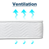Good Nite Single Mattress 3FT Spring Mattress Hybrid Sprung Memory Foam 90 x 190 x 18cm Mattresses with 3D Knitted Gentle Fabric Medium Hardness Good Nite