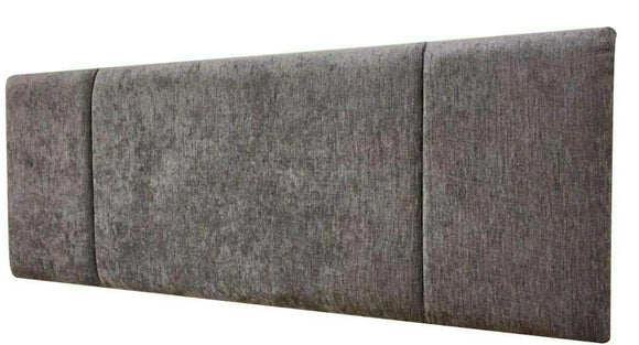 NICE HEADBOARDS Turin Fabric Portobello Headboard 3ft Single Size - Choice of 6 Colours (GREY) NICE HEADBOARDS