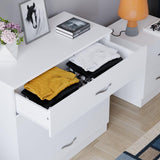 Vida Designs White Chest of Drawers, 4 Drawer With Metal Handles & Runners, Unique Anti-Bowing Drawer Support, Riano Bedroom Furniture Vida Designs