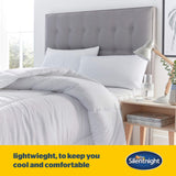 Silentnight Cooler Summer Double Duvet 4.5 Tog – Lightweight Hypoallergenic and Machine Washable Summer Duvet Quilt – Double, White Silentnight
