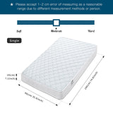 Good Nite Single Mattress 3FT Spring Mattress Hybrid Sprung Memory Foam 90 x 190 x 18cm Mattresses with 3D Knitted Gentle Fabric Medium Hardness Good Nite