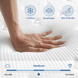 Vesgantti 4FT6 Double Mattress, 9.6 Inch Pocket Sprung Mattress Double with Breathable Foam and Individually Wrapped Spring - Medium Firm Feel, Modern Box Top Collection Vesgantti