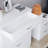 Vida Designs White Chest of Drawers, 5 Drawer With Metal Handles and Runners, Unique Anti-Bowing Drawer Support, Riano Bedroom Furniture Vida Designs