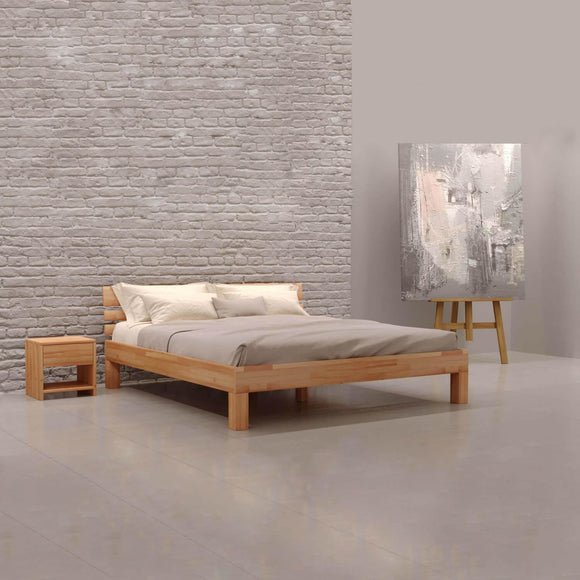 Krok Wood Julia Solid Wood Bed in Beech (Double) 135 x 190 cm Krok Wood